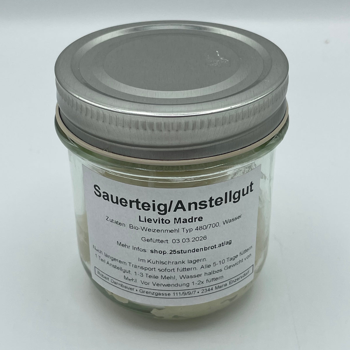 anstellgut aufbewahren Sauerteig Anstellgut Lievito Madre