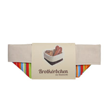 Laden Sie das Bild in den Galerie-Viewer, Brotkorb aus Baumwolle, Motiv "Streifen"