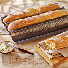 Laden Sie das Bild in den Galerie-Viewer, Baguetteblech, perforiert, 3-fach - 25.stunden.BROT