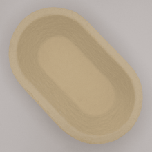 Laden Sie das Bild in den Galerie-Viewer, Gärkorb (Brotform, Simperl) Oval länglich aus Holzschliff, 1,5-2 Kg, 37x15 cm - 25.stunden.BROT
