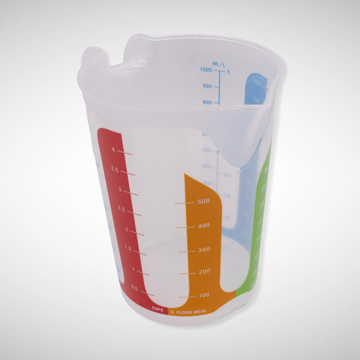 Messbecher Kunststoff, 1 Liter – 25.stunden.BROT