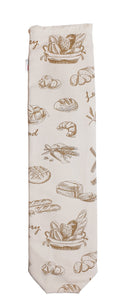 Baguette Tasche und Aufbewahrungsbeutel aus Baumwolle, Motiv "Bakery"