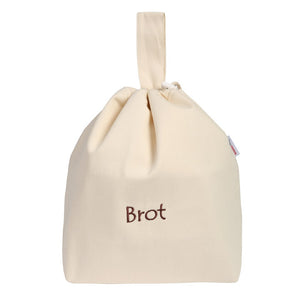 Brotkorb und Brottasche aus Bio-Baumwolle, Motiv "Brot"
