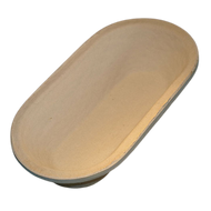 Gärkorb (Brotform, Simperl) Oval länglich aus Holzschliff, 0,75 Kg, 29 x 13 cm / Breiter Boden