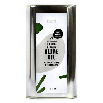 Bio Olivenöl, Extra Nativ, Sorte Manaki, 1 L - 25.stunden.BROT
