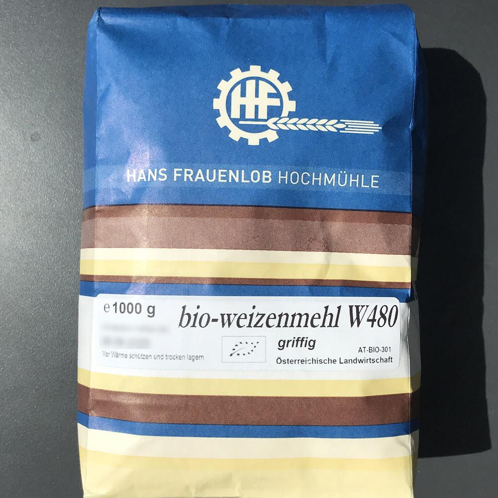 Bio Weizenmehl 480 (Griffig) - 25.stunden.BROT