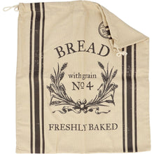 Laden Sie das Bild in den Galerie-Viewer, Brot Aufbewahrungsbeutel aus Baumwolle, &quot;Bread Freshly Baked&quot;, 38 x 45 cm - 25.stunden.BROT
