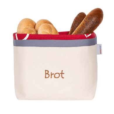 Brotkorb und Brottasche aus Baumwolle, Motiv 