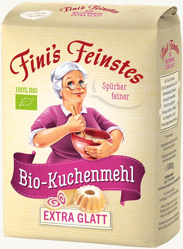 Bio Kuchenmehl, Weizenmehl 480 Extra Glatt