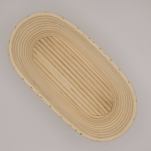 Gärkorb (Brotform, Simperl) oval aus Peddigrohr - 25.stunden.BROT
