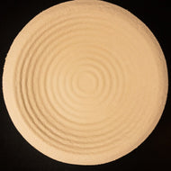 Gärkorb (Brotform, Simperl) Rund aus Holzschliff, Rillenmuster, 1 Kg, ø=23 cm - 25.stunden.BROT
